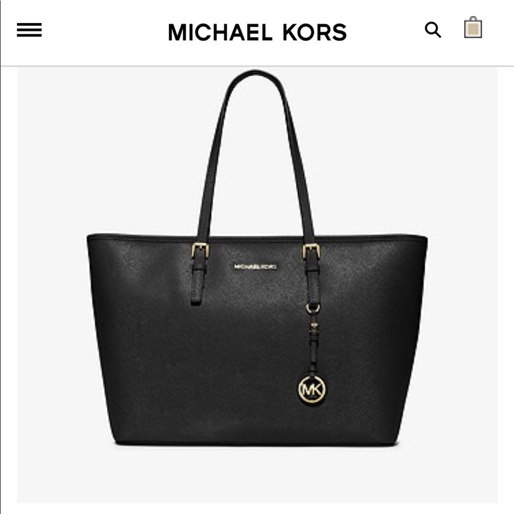 Black Michael Kors Bag- Jet Set
